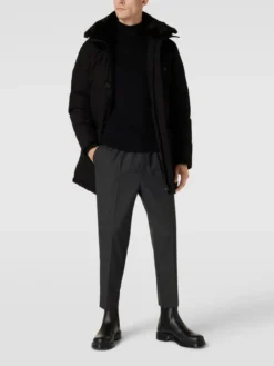 Wellensteyn Steppjacke Mit Label-Applikation Modell 'CENTAURI' - Schwarz