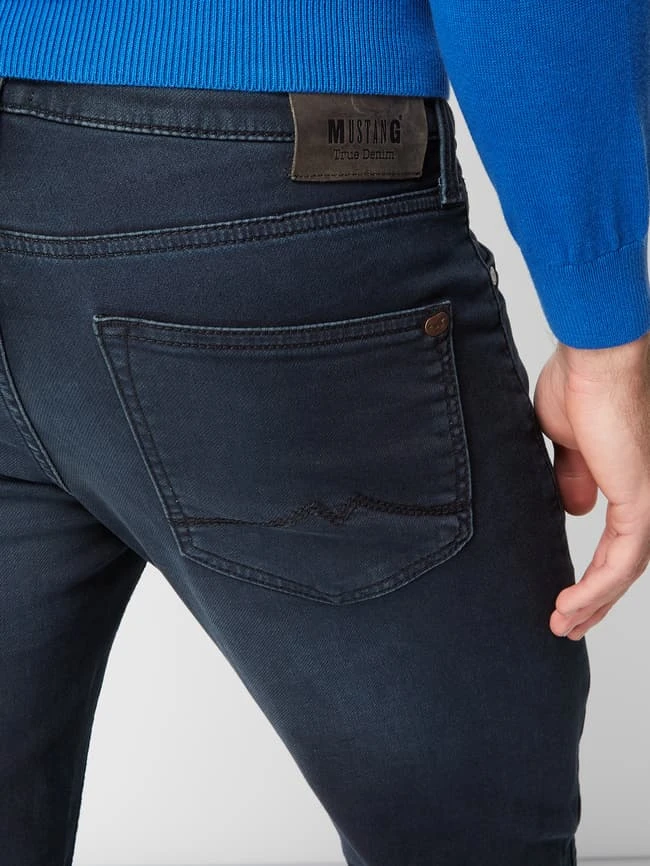 Mustang Stone Washed Tapered Fit Jeans - Dunkelblau 3 Mustang Stone Washed Tapered Fit Jeans - Dunkelblau – Bild 3