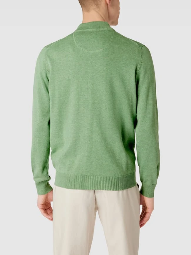 Fynch-Hatton Strickjacke Mit Label-Stitching - Grün 5 Fynch-Hatton Strickjacke Mit Label-Stitching - Grün – Bild 5