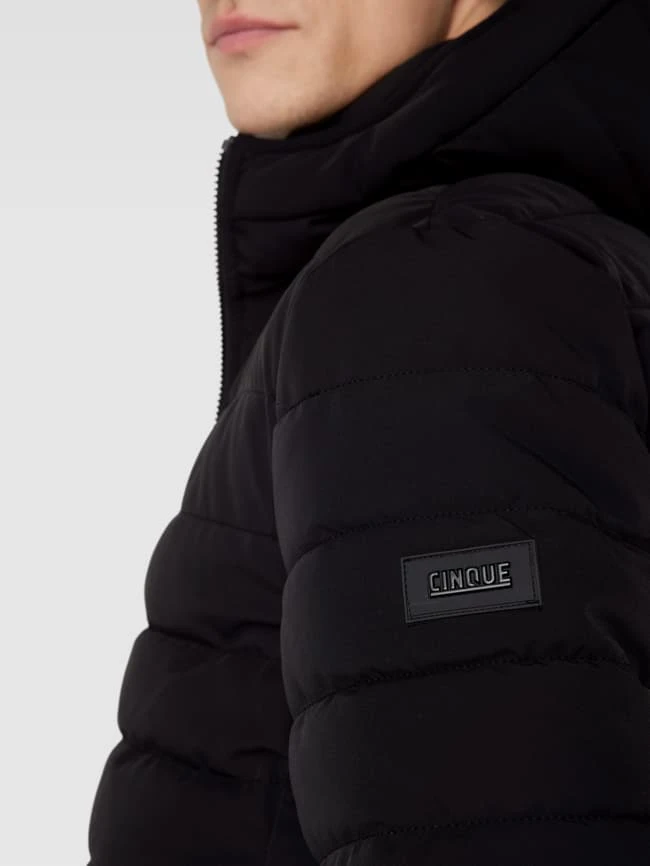 Cinque Steppjacke Mit Label-Patch Modell 'Raptor' - Schwarz 3 Cinque Steppjacke Mit Label-Patch Modell 'Raptor' - Schwarz – Bild 3