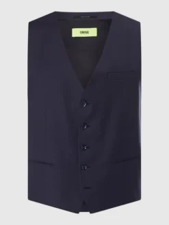 Cinque Weste Mit Schurwoll-Anteil Modell 'Cicastello' - Marineblau