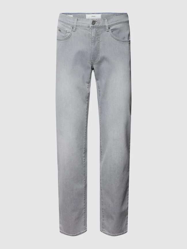 Brax Straight Fit Jeans Mit Label-Patch Modell 'Cadiz' - Hellgrau 2 Brax Straight Fit Jeans Mit Label-Patch Modell 'Cadiz' - Hellgrau – Bild 2