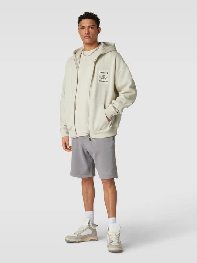 Pegador Oversized Sweatjacke Mit Label-Detail Modell 'Salal' - Offwhite 1 Pegador Oversized Sweatjacke Mit Label-Detail Modell 'Salal' - Offwhite