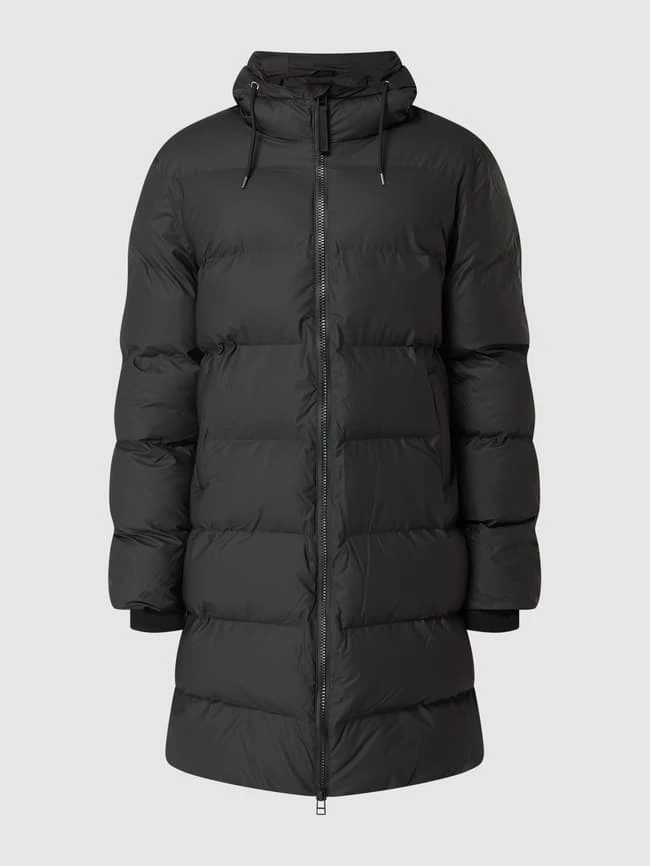 Rains Steppjacke Mit Kapuze - Schwarz 2 Rains Steppjacke Mit Kapuze - Schwarz – Bild 2