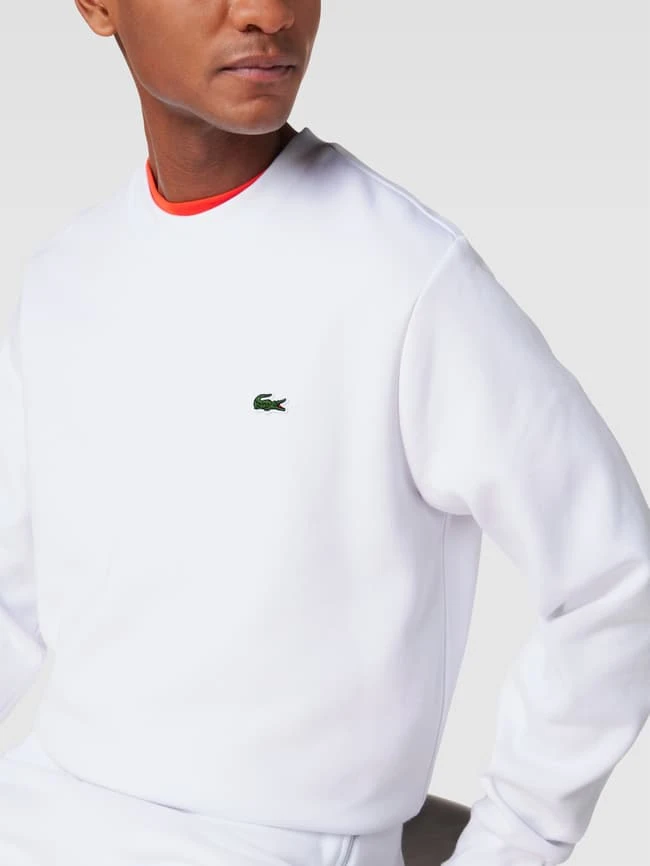 Lacoste Sweatshirt Mit Label-Patch - Weiß 3 Lacoste Sweatshirt Mit Label-Patch - Weiß – Bild 3