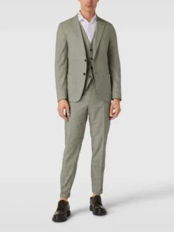 Strellson Stoffhose Mit Bügelfalten Modell 'Luc' - Lindgrün