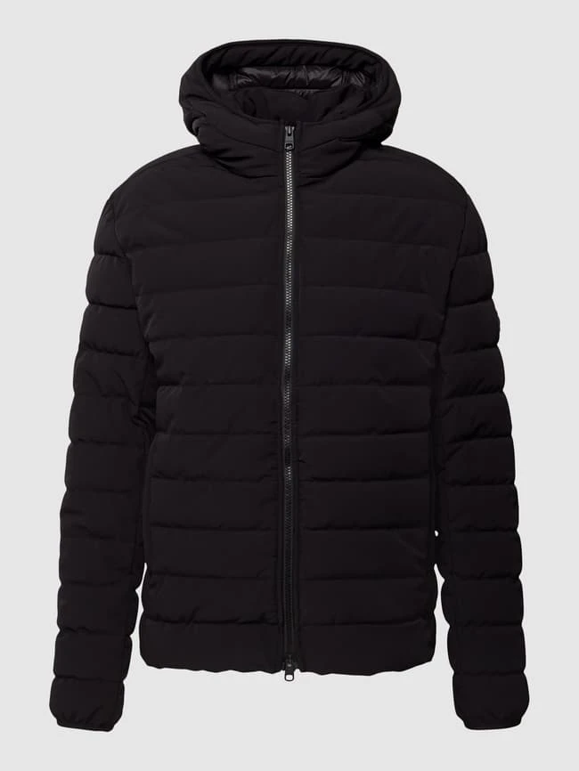 Cinque Steppjacke Mit Label-Patch Modell 'Raptor' - Schwarz 2 Cinque Steppjacke Mit Label-Patch Modell 'Raptor' - Schwarz – Bild 2