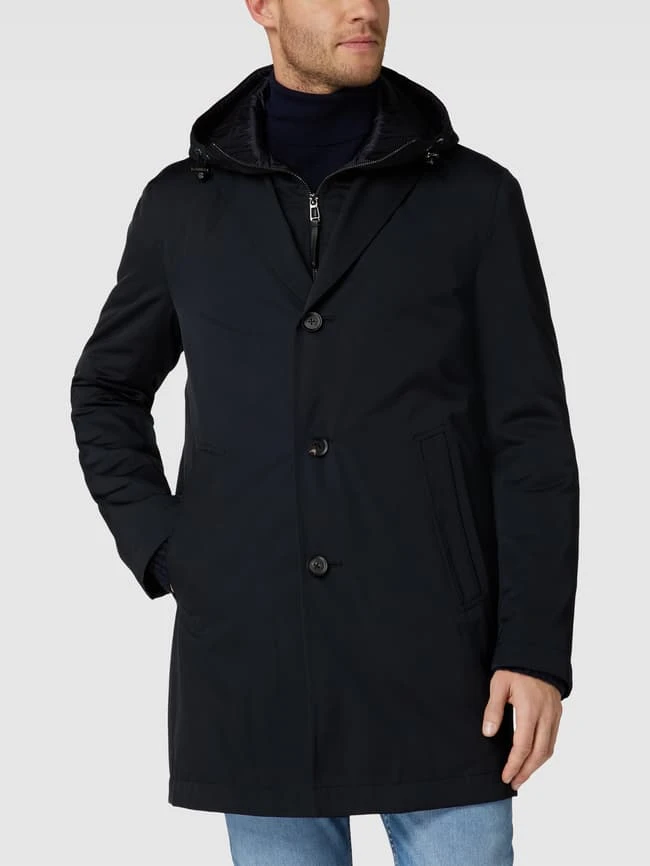 JOOP! Collection Mantel Mit Kapuze Modell 'Jannicks' - Marineblau 4 JOOP! Collection Mantel Mit Kapuze Modell 'Jannicks' - Marineblau – Bild 4