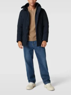 SAVE THE DUCK Jacke Mit Pattentaschen Modell 'ELON' - Marineblau