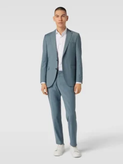 CG - Club Of Gents Anzughose Mit Eingrifftaschen Modell 'Cole' - Rauchblau