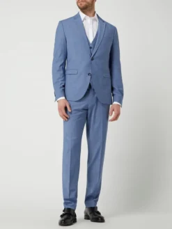 Cinque Regular Fit 2-Knopf-Sakko Mit Schurwoll-Anteil Modell 'Cimonopoli' - Hellblau