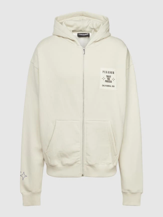 Pegador Oversized Sweatjacke Mit Label-Detail Modell 'Salal' - Offwhite 2 Pegador Oversized Sweatjacke Mit Label-Detail Modell 'Salal' - Offwhite – Bild 2