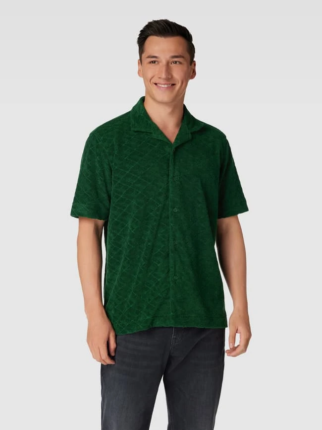 MCNEAL Freizeithemd Mit Frottee - Petrol 4 MCNEAL Freizeithemd Mit Frottee - Petrol – Bild 4