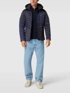 Wellensteyn Steppjacke Mit Herausnehmbarer Kapuze Modell 'REVOX' - Marineblau