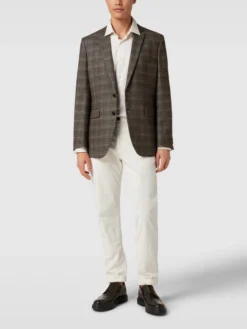 Christian Berg Men 2-Knopf-Sakko Mit Kissing Buttons - Hellbraun