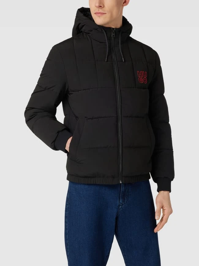 HUGO Jacke Mit Kapuze Modell 'Balin' - Schwarz 4 HUGO Jacke Mit Kapuze Modell 'Balin' - Schwarz – Bild 4