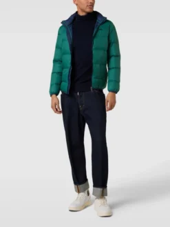 La Martina Daunenjacke In Stepp-Optik - Petrol