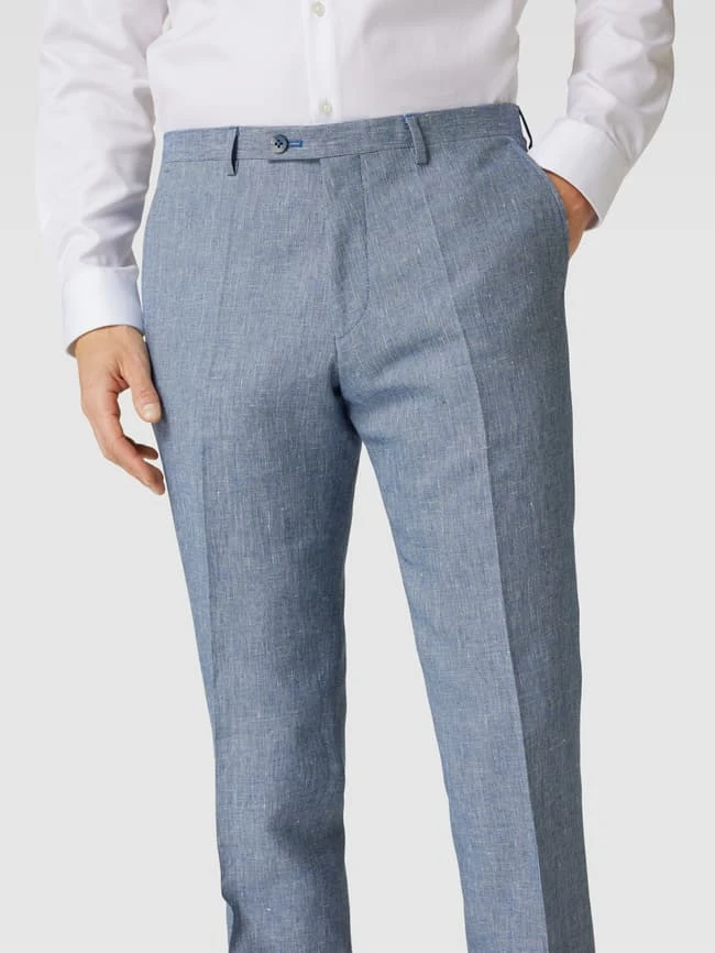 Roy Robson Anzughose Mit Bügelfalten - Blau 3 Roy Robson Anzughose Mit Bügelfalten - Blau – Bild 3