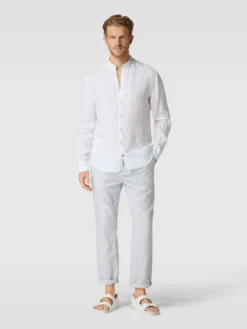 Colours & Sons Freizeithemd Mit Stehkragen - Weiß