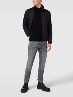 Marc O'Polo Steppjacke Mit Label-Patch - Schwarz