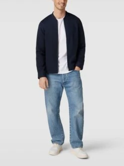 Lindbergh Jacke Mit Stehkragen Modell 'Superflex' - Marineblau