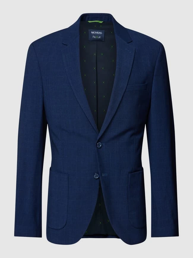 MCNEAL Sakko Mit Strukturmuster - Marineblau 2 MCNEAL Sakko Mit Strukturmuster - Marineblau – Bild 2