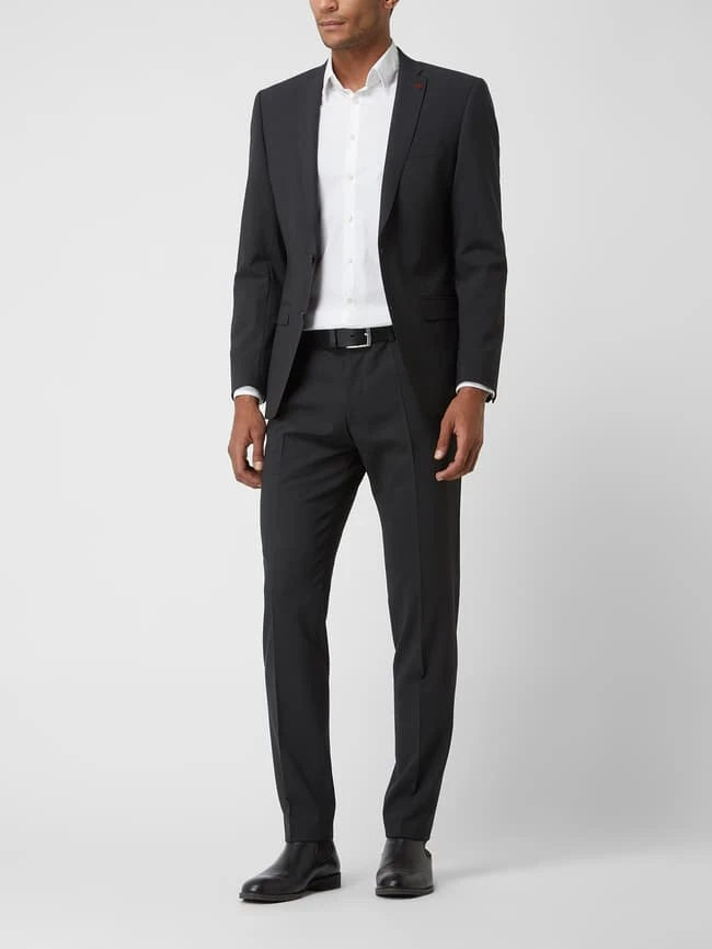 Roy Robson Slim Fit Anzug Mit 2-Knopf-Sakko - Anthrazit 1 Roy Robson Slim Fit Anzug Mit 2-Knopf-Sakko - Anthrazit