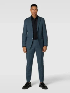 DIGEL 2-Knopf-Sakko Mit Allover-Muster Modell 'Ragna' - Petrol