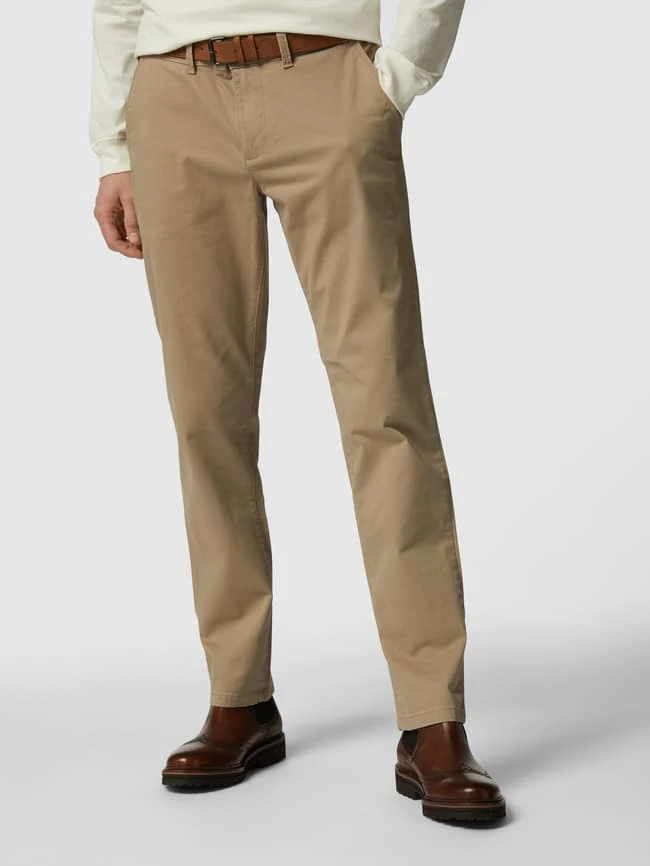 MCNEAL Chino Mit Stretch-Anteil Und Gürtel - Beige 4 MCNEAL Chino Mit Stretch-Anteil Und Gürtel - Beige – Bild 4