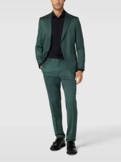Wilvorst Anzughose Mit Feinem Muster - Grün