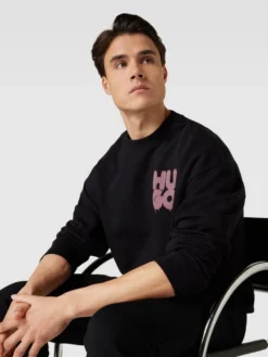HUGO Sweatshirt Mit Label-Print Modell 'Daraz' - Schwarz -WELLENSTEYN Verkäufe 74o46lho8so4skhh613j6hqb8la5ck299l33ala29h546kqc88skclhp6oq4ii9h9soj6iqk992jge1p6l3m6e9o75hm2cpg6lj64c9k60qmae3469h36eb461ijep1jcgsjiog