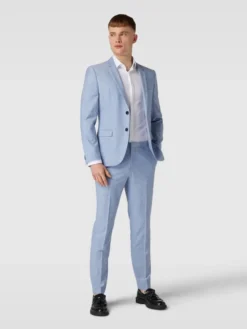 HUGO 2-Knopf-Sakko Mit Allover-Muster Modell 'Arti' - Bleu