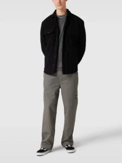 REVIEW Hemdjacke Mit Brusttaschen - Schwarz