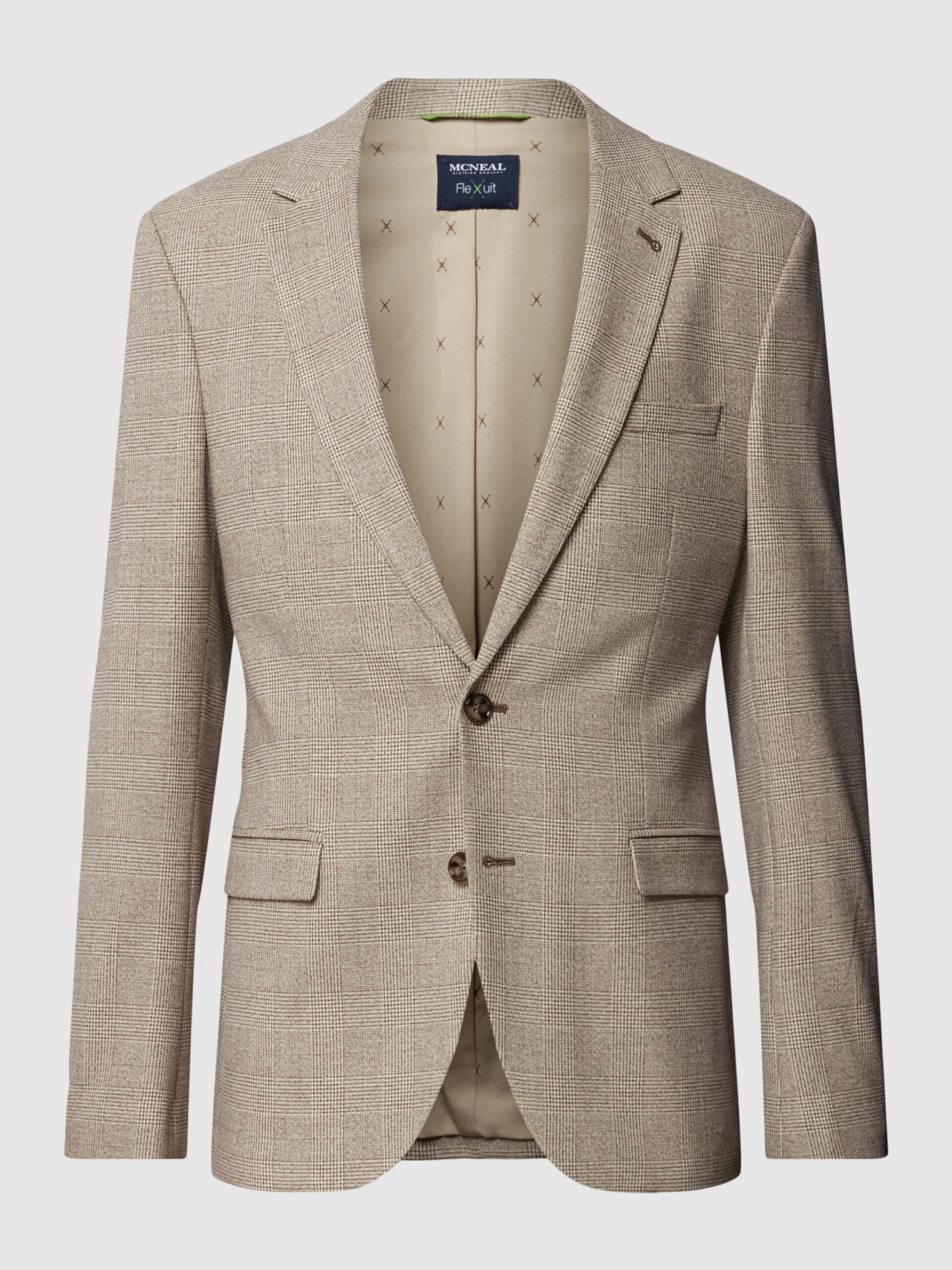 MCNEAL 2-Knopf-Sakko Mit Seitlichen Pattentaschen Modell 'Marc' - Mittelbraun 2 MCNEAL 2-Knopf-Sakko Mit Seitlichen Pattentaschen Modell 'Marc' - Mittelbraun – Bild 2