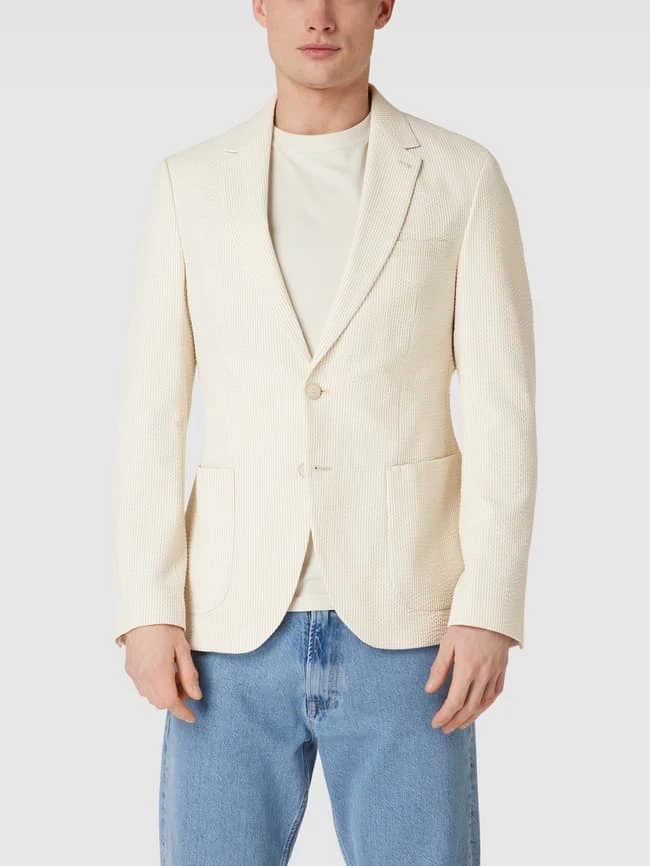 MCNEAL Sakko Mit Strukturmuster - Beige 4 MCNEAL Sakko Mit Strukturmuster - Beige – Bild 4