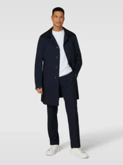 BOSS Mantel Mit Eingrifftaschen Modell 'Jared' - Blau