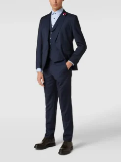 CG - Club Of Gents Weste Mit Schalkragen - Marineblau