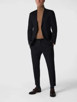 Strellson Slim Fit 2-Knopf-Sakko Aus Jersey Modell 'Arndt' - Dunkelblau