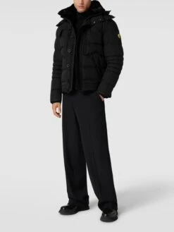 Wellensteyn Jacke Mit Kunstpelzkragen Modell 'HALIFAX' - Schwarz