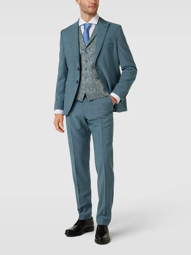 Wilvorst 2-Knopf-Sakko Mit Reverskragen - Grün 1 Wilvorst 2-Knopf-Sakko Mit Reverskragen - Grün