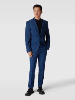 HUGO Anzughose Mit Französischen Eingrifftaschen Modell 'Hesten' - Royalblau