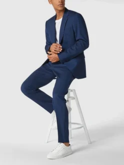 Tiger Of Sweden Regular Fit 2-Knopf-Sakko Mit Reverskragen Modell 'Jamonte' - Royalblau