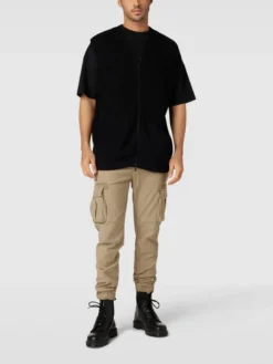 REVIEW Cargohose Mit Label-Detail - Beige