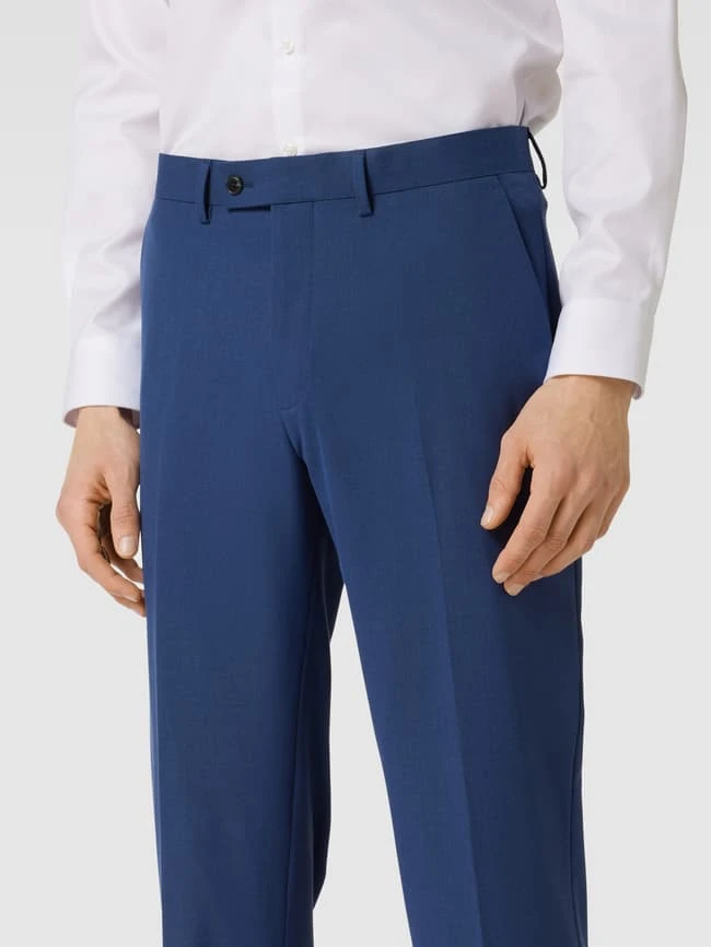Christian Berg Men Anzughose Mit Bügelfalten - Rauchblau 3 Christian Berg Men Anzughose Mit Bügelfalten - Rauchblau – Bild 3