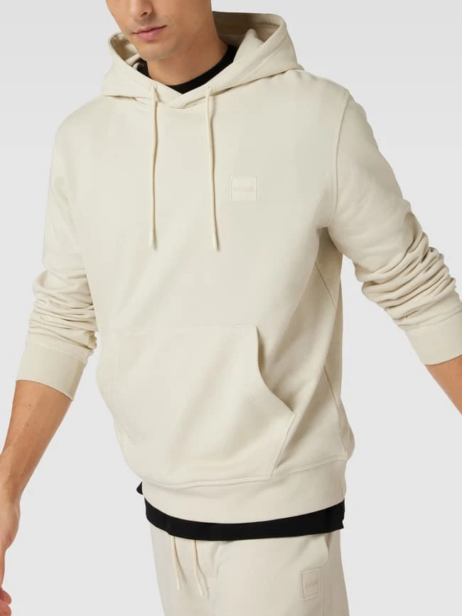 BOSS Orange Hoodie Mit Logo-Stitching Modell 'WETALK' - Sand 3 BOSS Orange Hoodie Mit Logo-Stitching Modell 'WETALK' - Sand – Bild 3