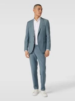 CG - Club Of Gents 2-Knopf-Sakko Mit Woll-Anteil Modell 'Colvin' - Rauchblau