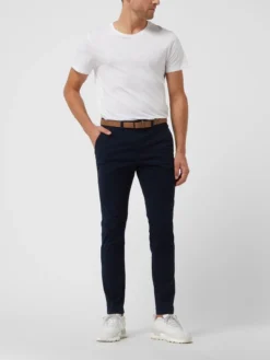 Tom Tailor Denim Slim Fit Chino Mit Gürtel - Dunkelblau