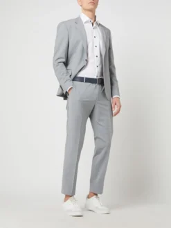 Strellson Slim Fit Anzughose Mit Stretch-Anteil Modell 'Max' - Hellgrau