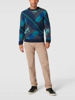 Brax Hose Mit Label-Patch Modell 'Cadiz' - Beige