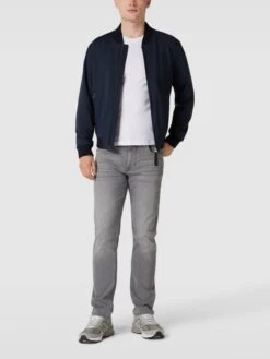 Marc O'Polo Jeans Mit Label-Patch Modell 'Sjöbo' - Mittelgrau